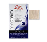 Wella Color Charm Permanent Liquid Creme Hair Color 1030/10A Palest Ash Blonde 42 ML - MZR Trading