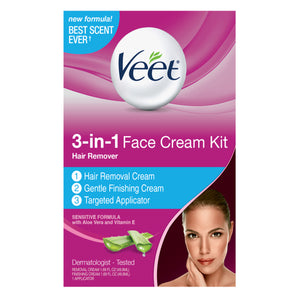 Veet Face 3-in-1 Cream Kit Hair Remover - MZR Trading