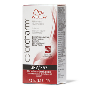 Wella Color Charm Permanent Liquid Creme Hair Color 3RV/367 Black Berry 42 ML - MZR Trading