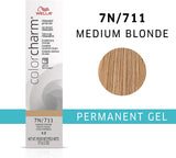 Wella Color Charm Permanent Gel Hair Color 7N/711 Medium blonde - MZR Trading