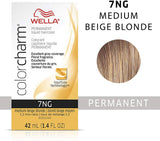 Wella Color Charm Permanent Liquid Creme Hair Color 7NG Medium Beige Blonde