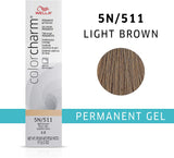 Wella Color Charm Permanent Gel Hair Color 5N/511 Light Brown - MZR Trading