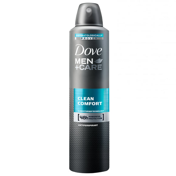 Dove Men Care Clean Comfort Antiperspirant Body Spray 250 Ml