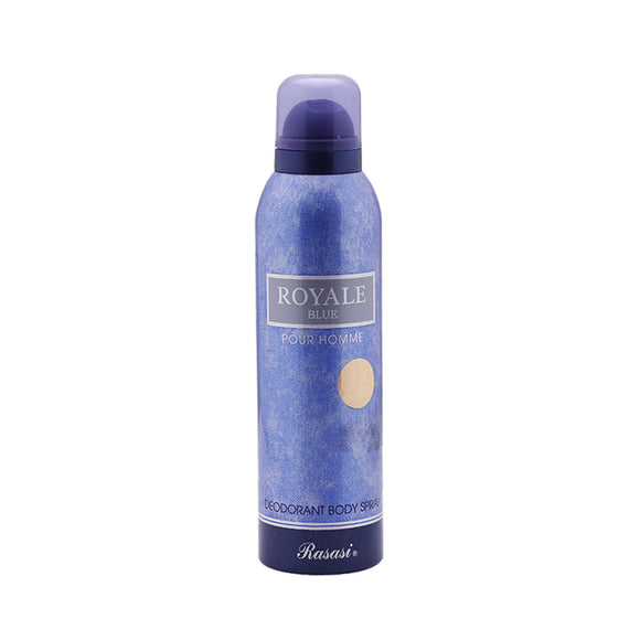 Rasasi Royale Blue 200 ML Body Spray For Men - MZR Trading