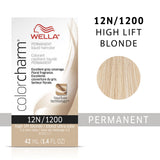 Wella Color Charm Permanent Liquid Creme Hair Color 12N/1200 High Lift Blonde Ultra Pale