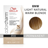 Wella Color Charm Permanent Liquid Creme Hair Color 8NW Light Natural Warm Blonde