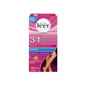 Veet Hair Removal Wax Strips Sensitive Formula 40 Wax Strips - MZR Trading