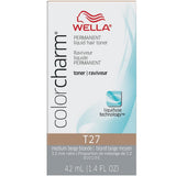 Wella Color Charm Permanent Liquid Creme Hair Color T27 Medium Beige Blonde 42 ML - MZR Trading