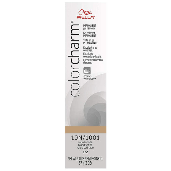 Wella Color Charm Permanent Gel Hair Color 10N/1001 Satin blonde - MZR Trading