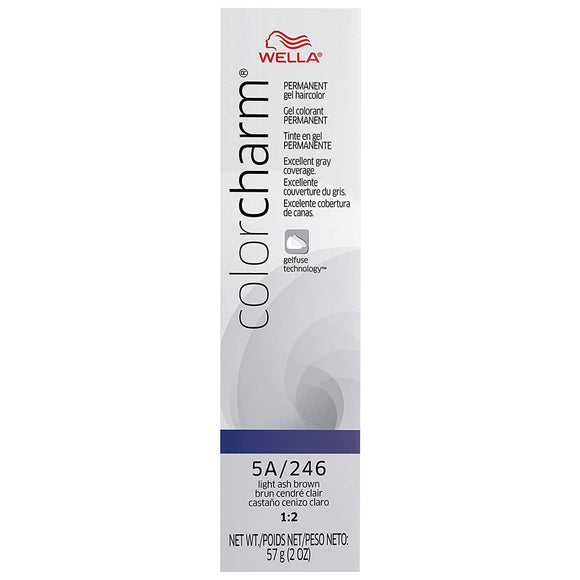Wella Color Charm Permanent Gel Hair Color 5A/246 Light Ash Brown - MZR Trading