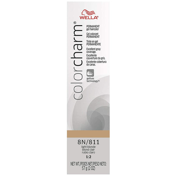 Wella Color Charm Permanent Gel Hair Color 8N/811 Light blonde - MZR Trading