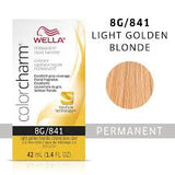 Wella Color Charm Permanent Liquid Creme Hair Color 8G/841 Light Golden Blonde